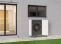 air source heat pump standing outdoor