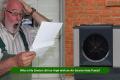 Homeowner reviewing high electric bill due to air source heat pump usage in a UK property