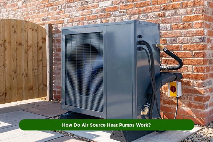 how an air source heat pump heats a home using outside air